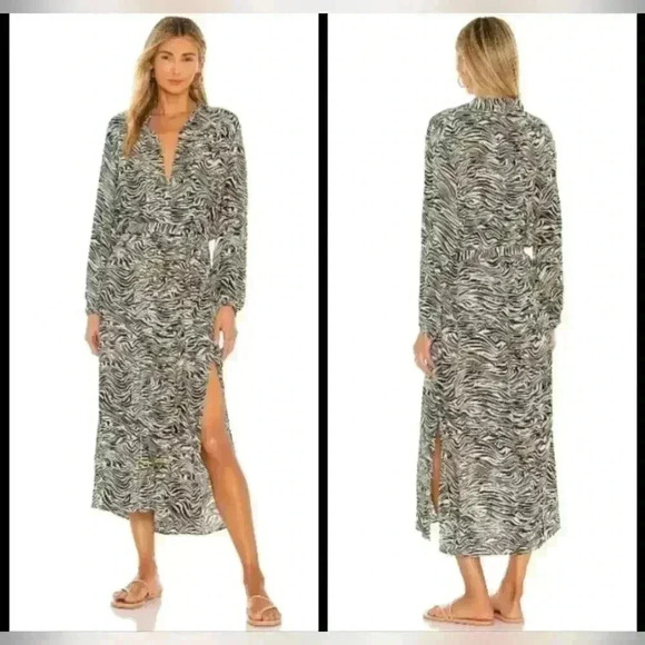 L*SPACE Avalon Coverup Dress ~ Animal Instinct - Picture 1 of 12